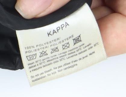Unisex Adults UK Size M Kappa Black Puffer Jacket