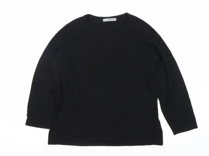 Womens UK Size 14 Marks and Spencer Black Basic T-Shirt