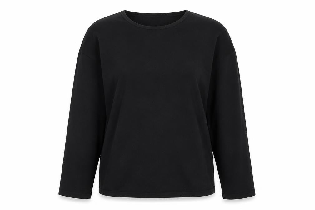 Womens UK Size 14 Marks and Spencer Black Basic T-Shirt