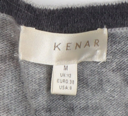 Womens UK Size M Kenar Grey Cardigan Jumper