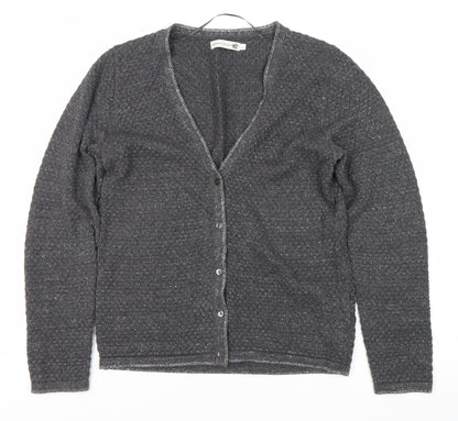 Knitwear by Jackpot Women's Grey Cardigan Size L