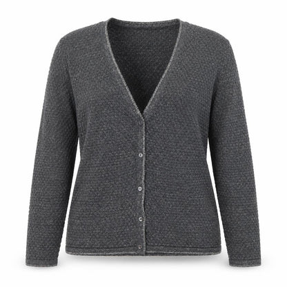 Knitwear by Jackpot Women's Grey Cardigan Size L