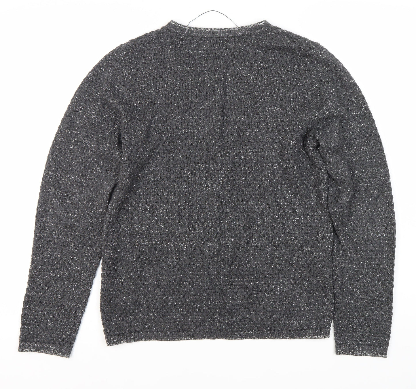 Knitwear by Jackpot Women's Grey Cardigan Size L