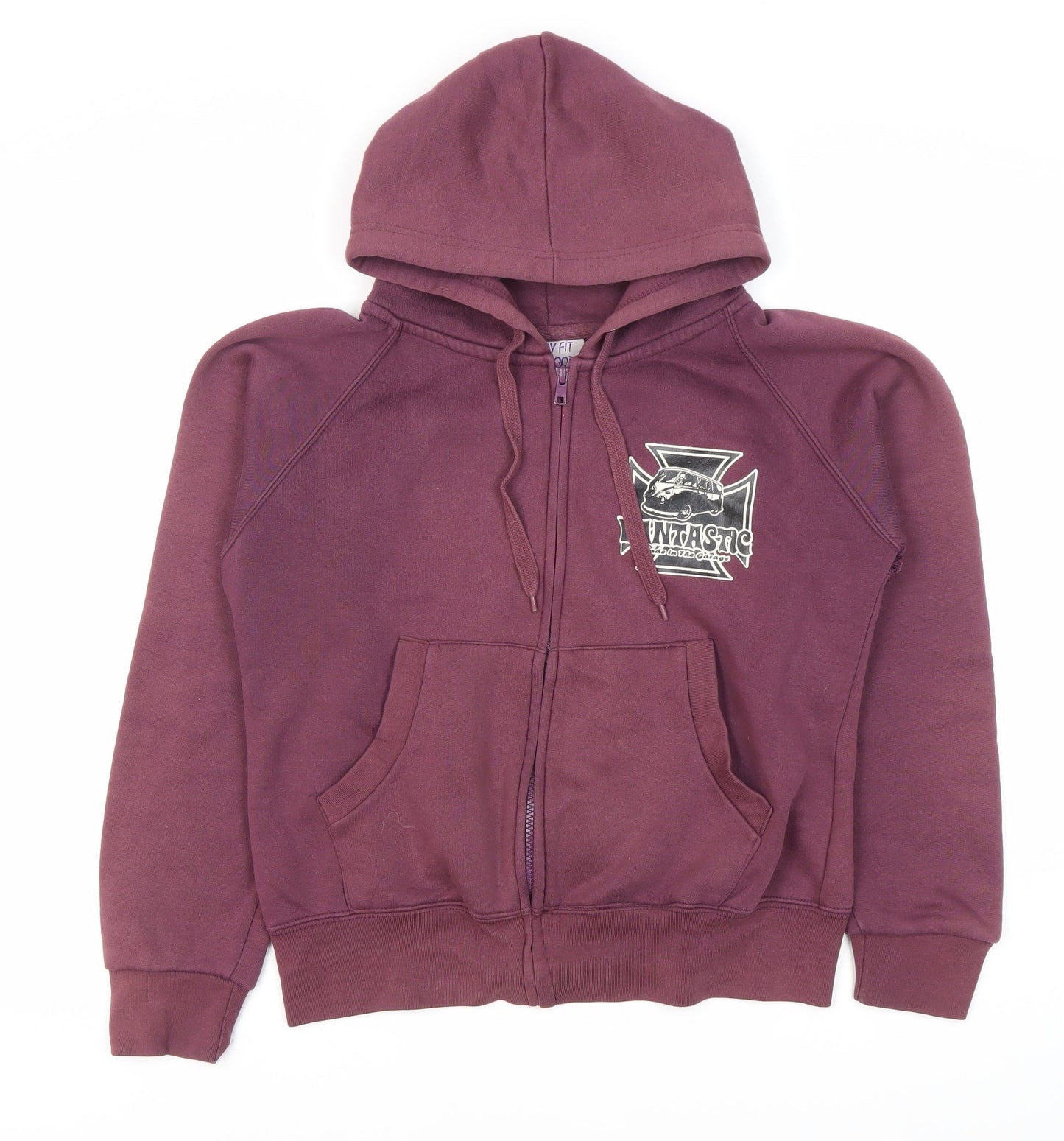 Lady Fit Purple Full Zip Hoodie - Women M/L