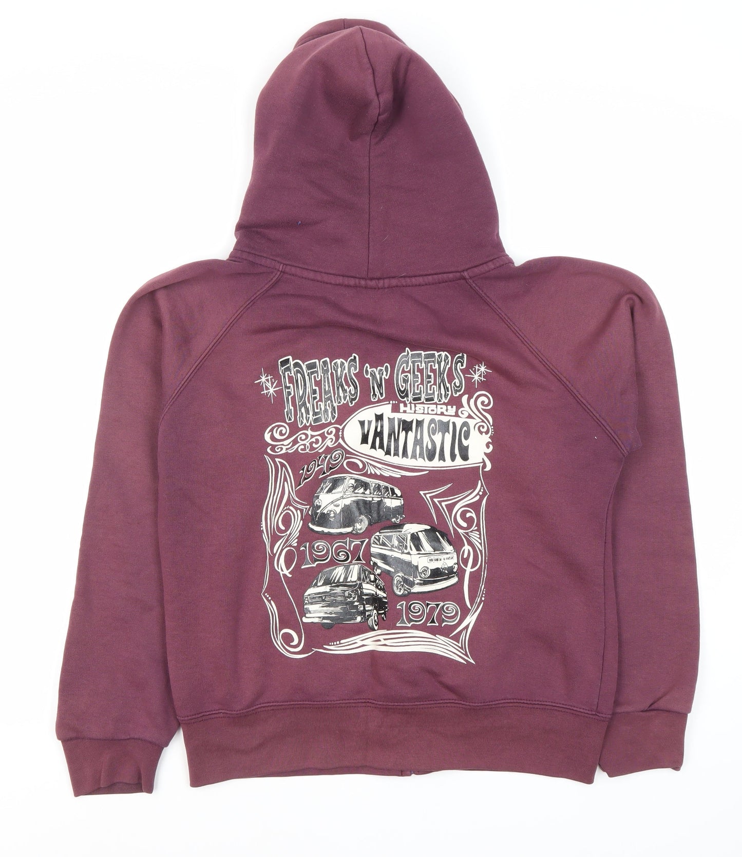 Lady Fit Purple Full Zip Hoodie - Women M/L