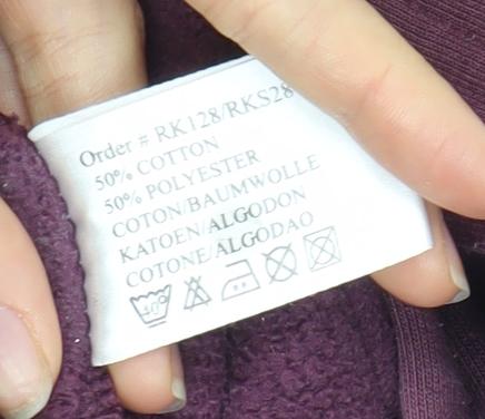 Lady Fit Purple Full Zip Hoodie - Women M/L