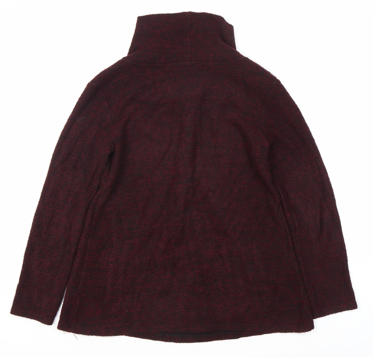 Luca Vanucci Women's Red High Neck Jumper - Size S