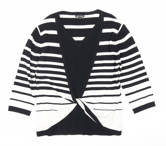 Womens UK Size M ellie louise Black Cardigan Jumper