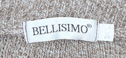 Bellisimo Men's Beige Full Zip Jumper 3XL