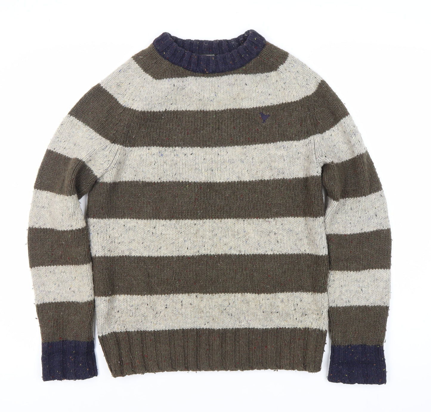 John Partridge Men's Multicoloured Stripe Jumper M