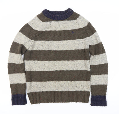 John Partridge Men's Multicoloured Stripe Jumper M
