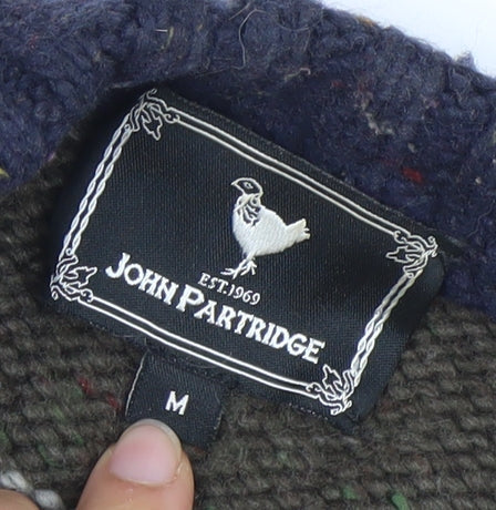 John Partridge Men's Multicoloured Stripe Jumper M