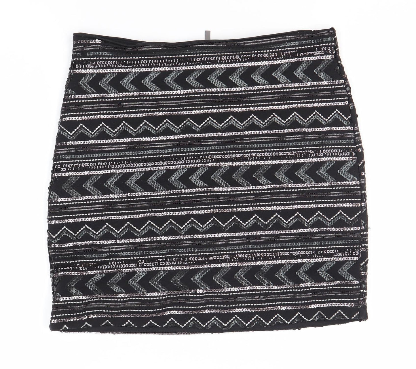 New Look Women's Black Sequin Skirt Size 6