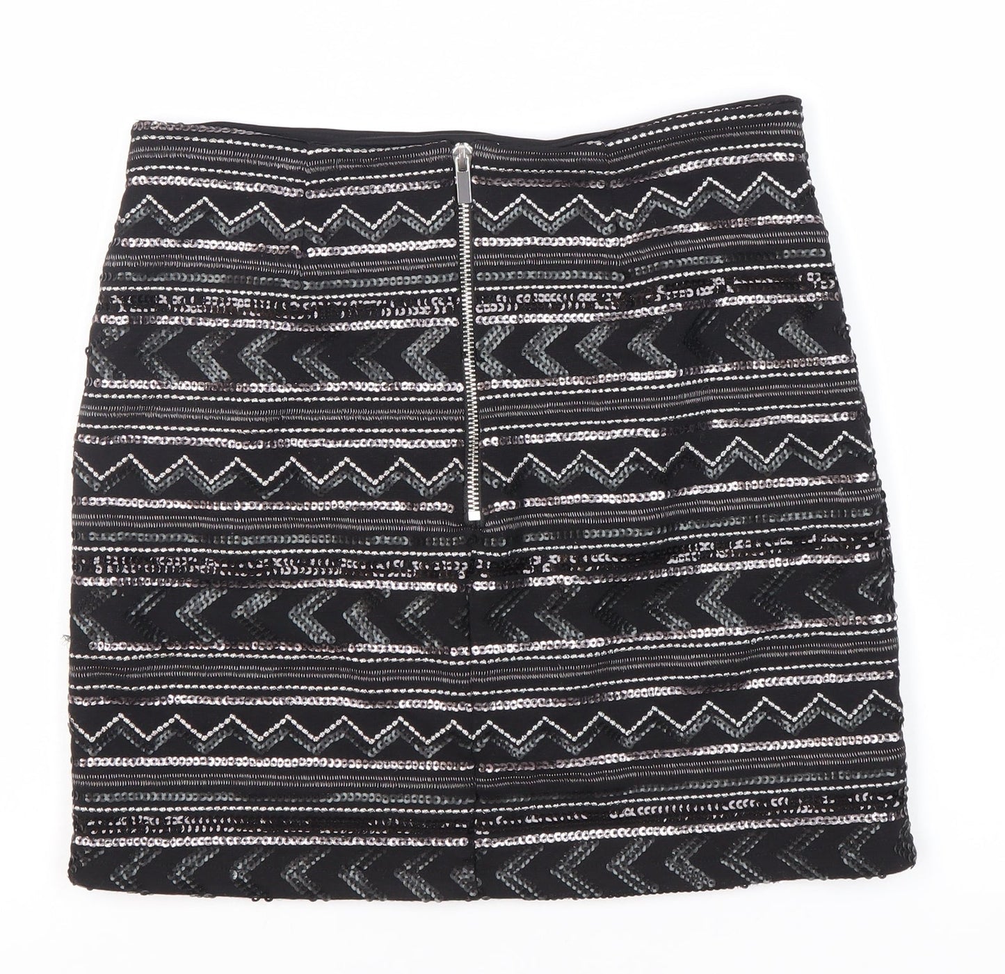 New Look Women's Black Sequin Skirt Size 6