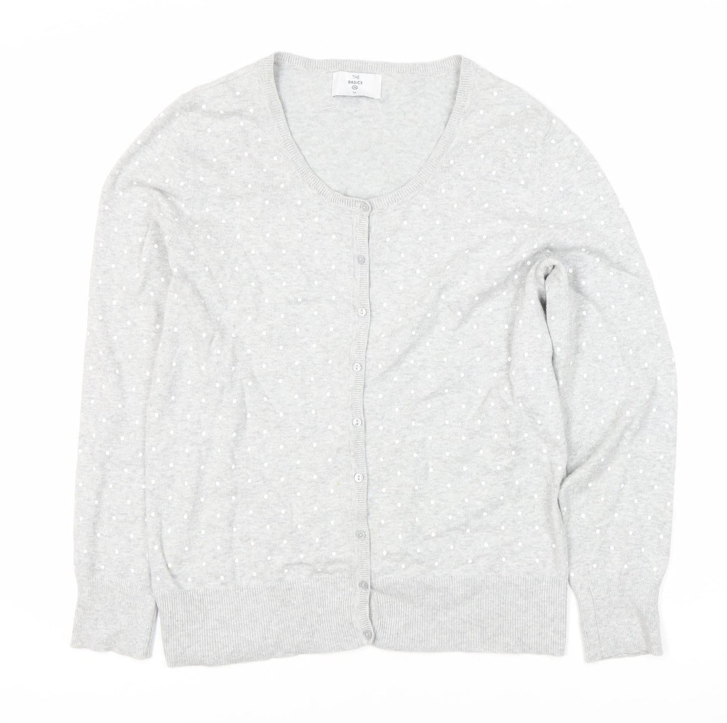 Womens UK Size M C&A Grey Cardigan Jumper