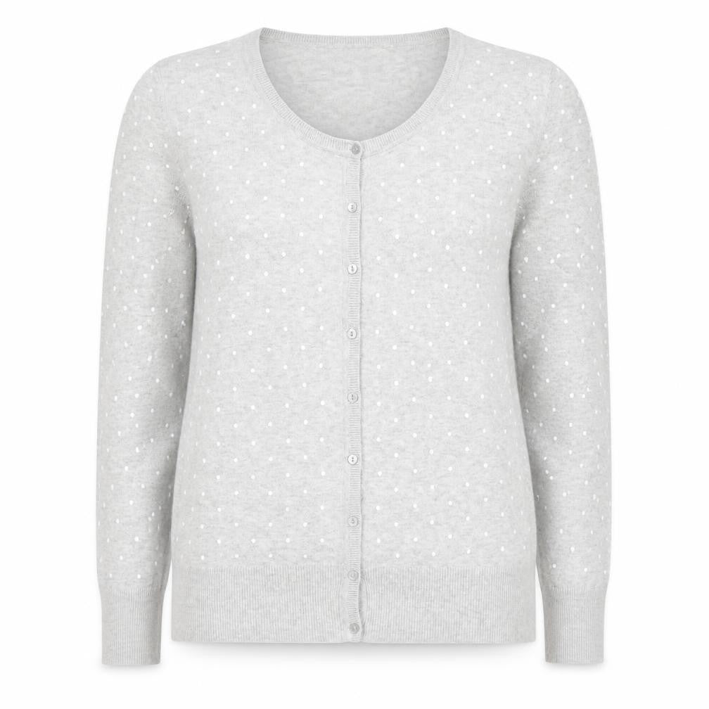 Womens UK Size M C&A Grey Cardigan Jumper