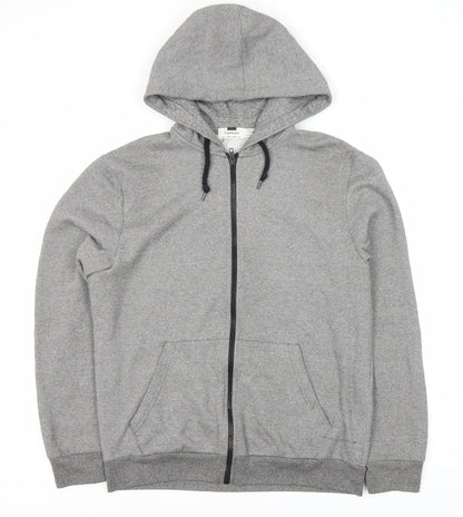 Topman Grey Full Zip Hoodie - Size S