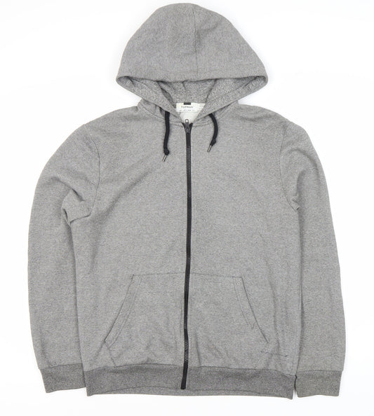 Topman Grey Full Zip Hoodie - Size S