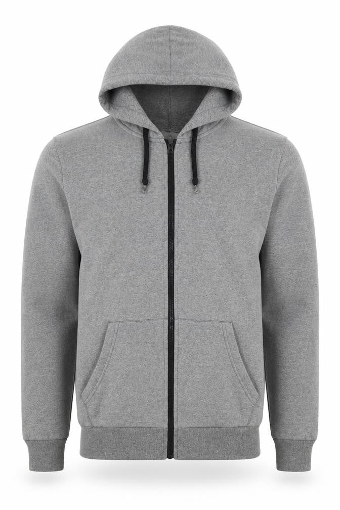 Mens UK Size S Topman Grey Full Zip Hoodie