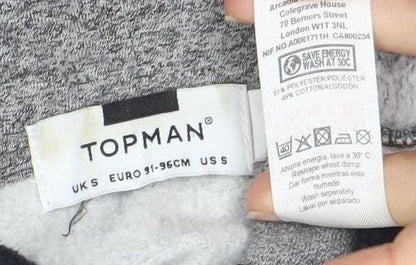 Topman Grey Full Zip Hoodie - Size S