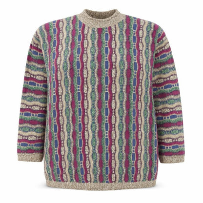Front view of Fairway Outfitters Multicoloured Geometric Knit Jumper L