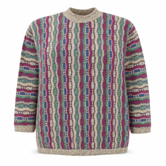 Front view of Fairway Outfitters Multicoloured Geometric Knit Jumper L