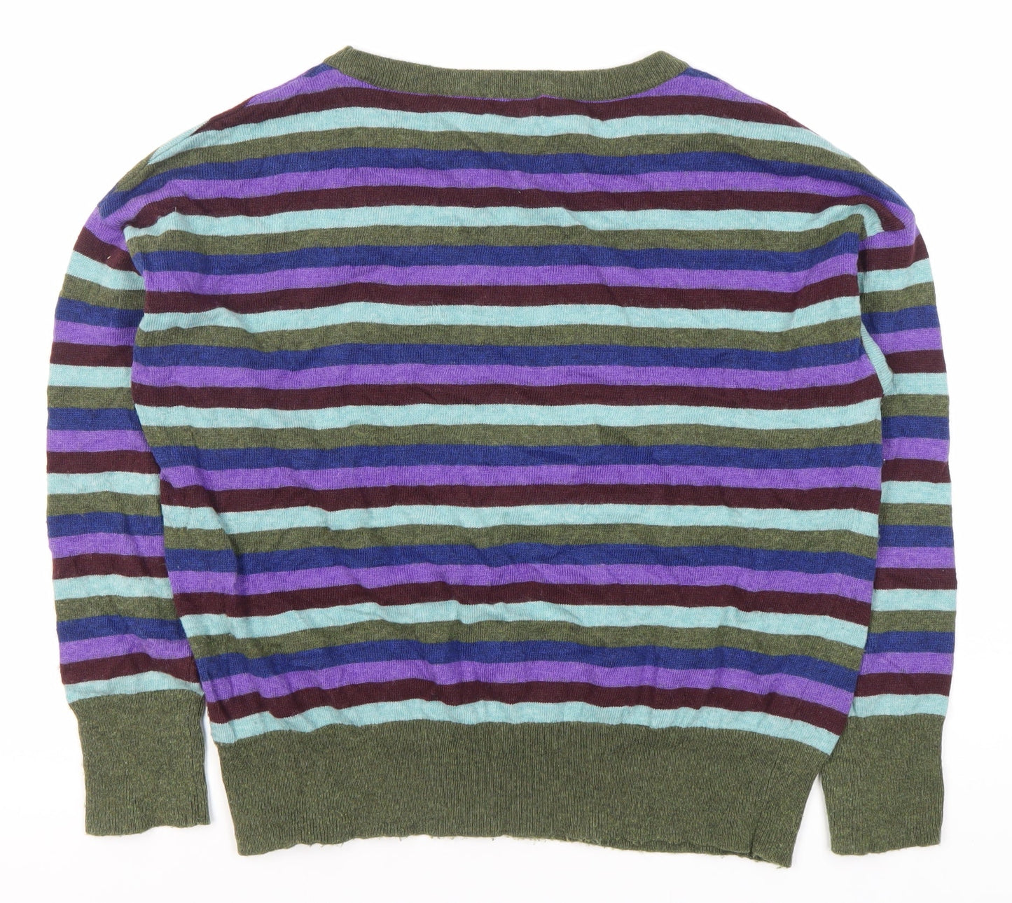 Rodier Women's Multicoloured Wool Pullover Jumper