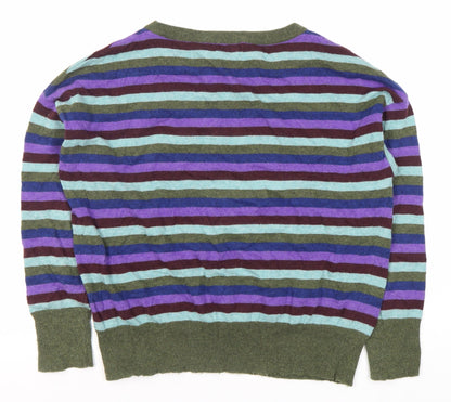 Rodier Women's Multicoloured Wool Pullover Jumper