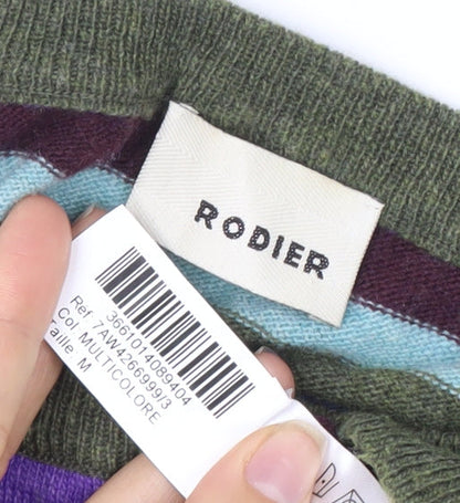 Rodier Women's Multicoloured Wool Pullover Jumper