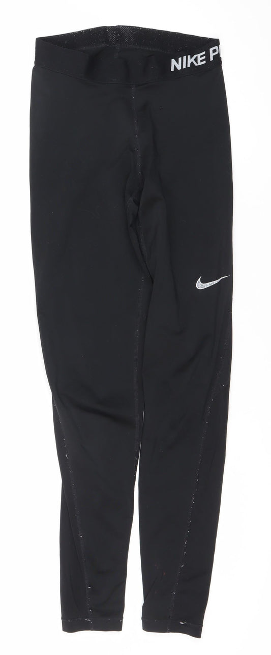 Nike Unisex Black XS Dri-FIT Activewear Leggings