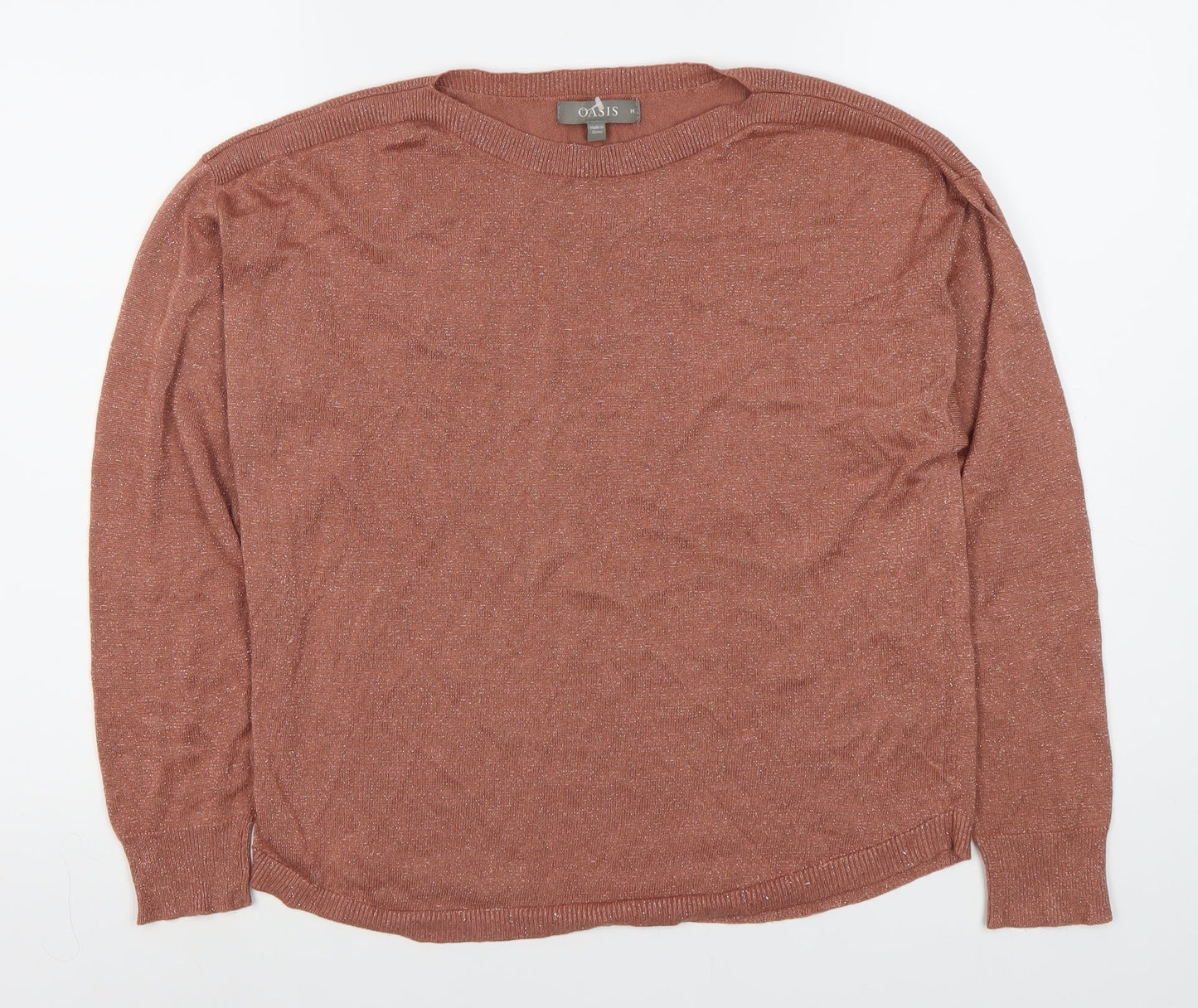 Womens UK Size M Oasis Brown Pullover Jumper