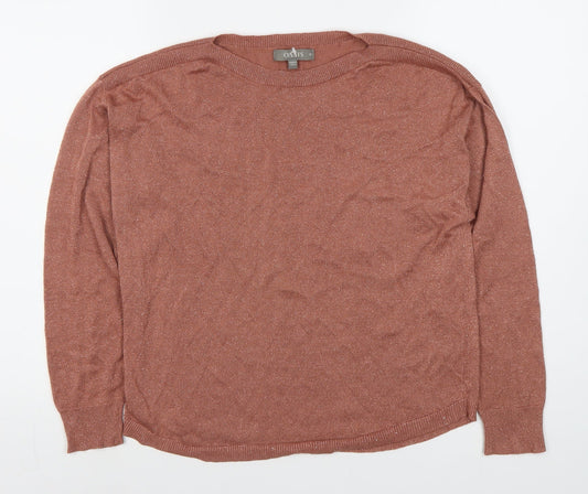 Womens UK Size M Oasis Brown Pullover Jumper