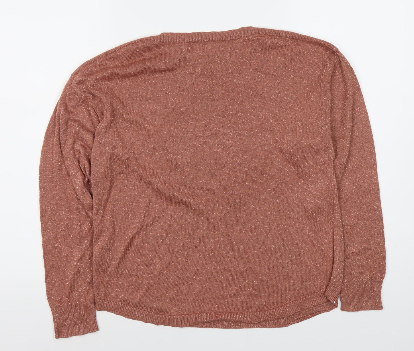 Womens UK Size M Oasis Brown Pullover Jumper