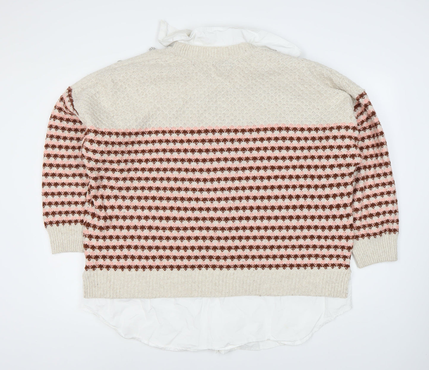 Womens UK Size XL NEXT Beige Pullover Jumper