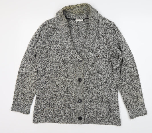 Damart Women's Acrylic Cardigan - Grey, M, Button