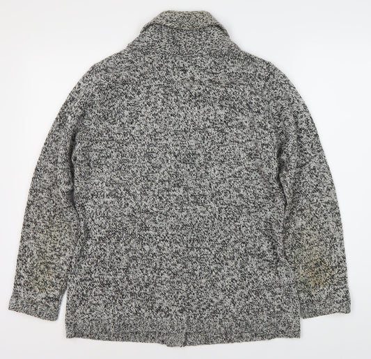 Damart Women's Acrylic Cardigan - Grey, M, Button