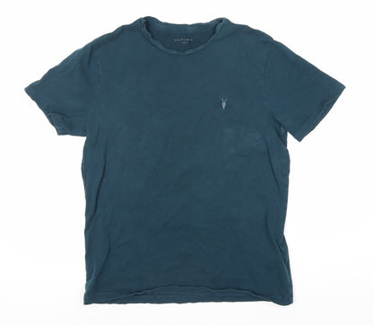Mens UK Size S AllSaints Blue  T-Shirt