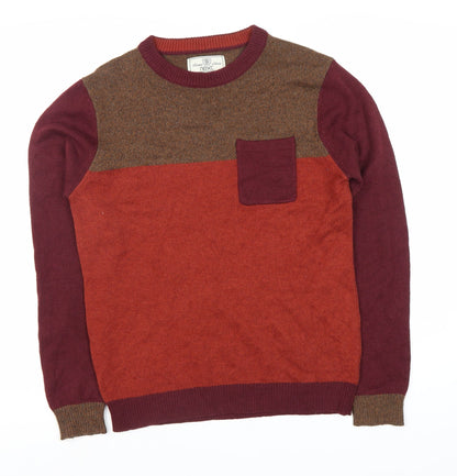 Next Men's Multicoloured Medium Pullover Jumper, Acrylic Wool Blend
