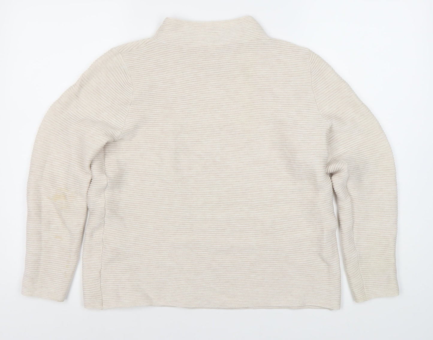Womens UK Size 12 John Lewis Ivory Pullover Jumper