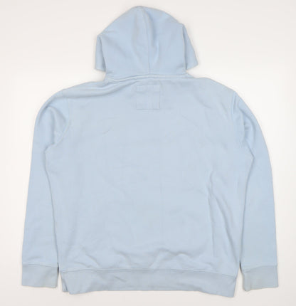 Unisex Adults UK Size 12 Pull&Bear Blue Pullover Hoodie