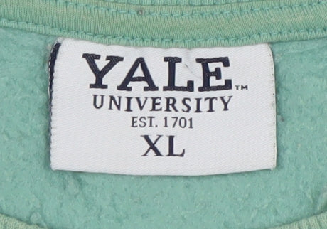 Yale University XL Green Unisex College Sweatshirt