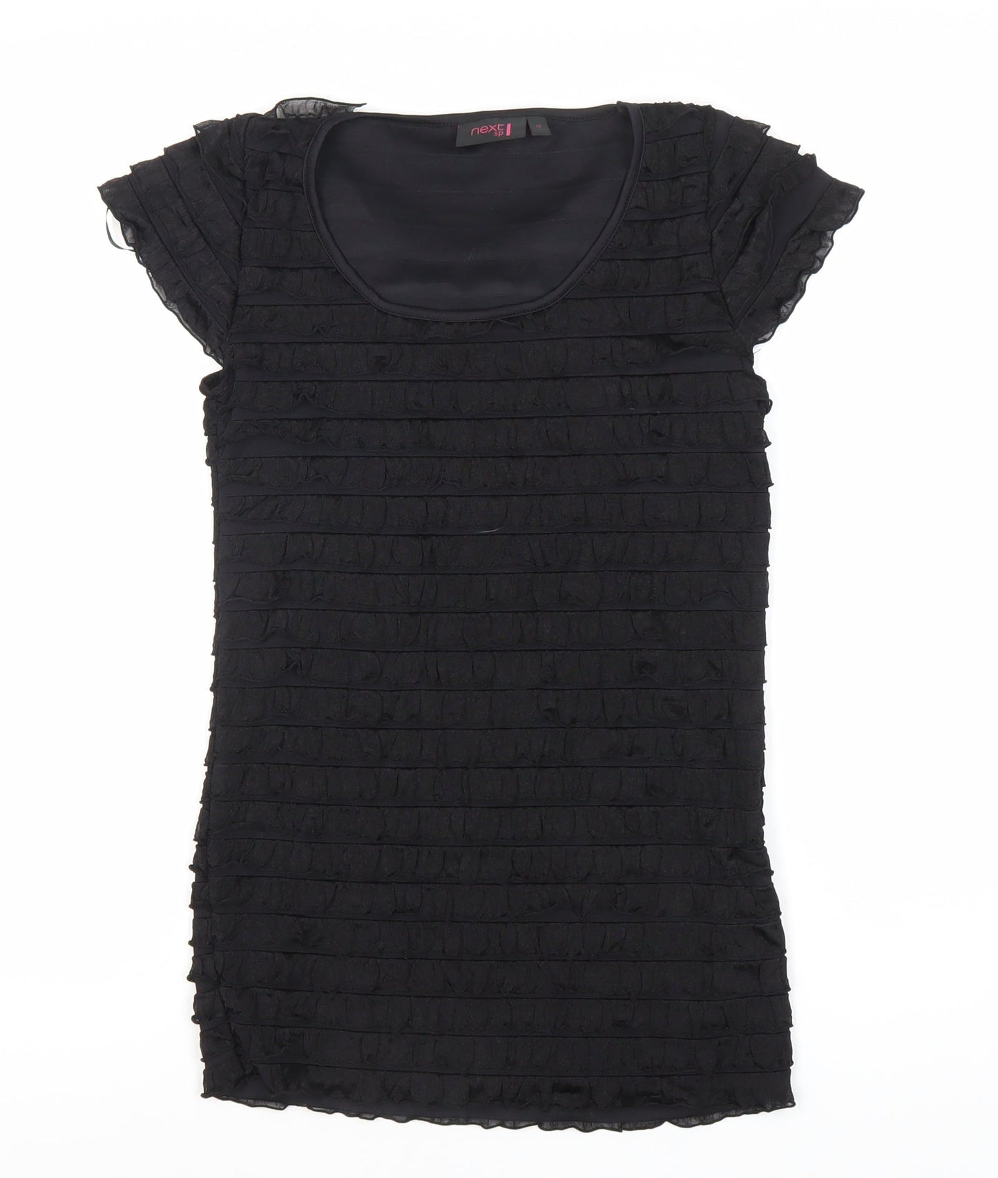 Womens UK Size 12 NEXT Black Basic T-Shirt