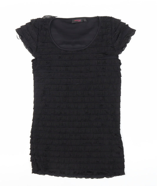 Womens UK Size 12 NEXT Black Basic T-Shirt
