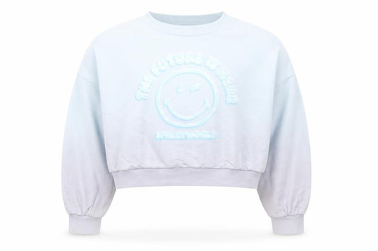 Marks and Spencer Girls Blue Smiley World Sweatshirt 13-14 Years