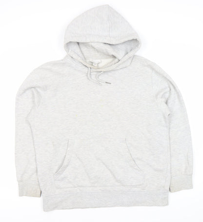 Topshop Grey Unisex Hoodie S Pullover Fleece