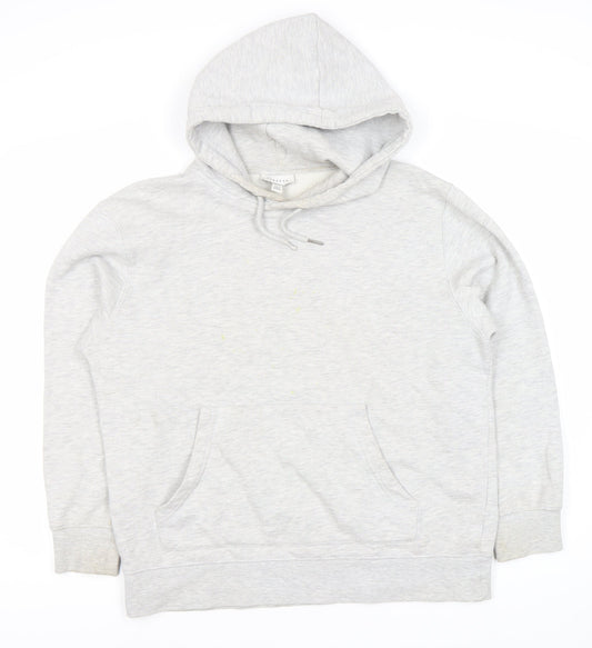 Topshop Grey Unisex Hoodie S Pullover Fleece