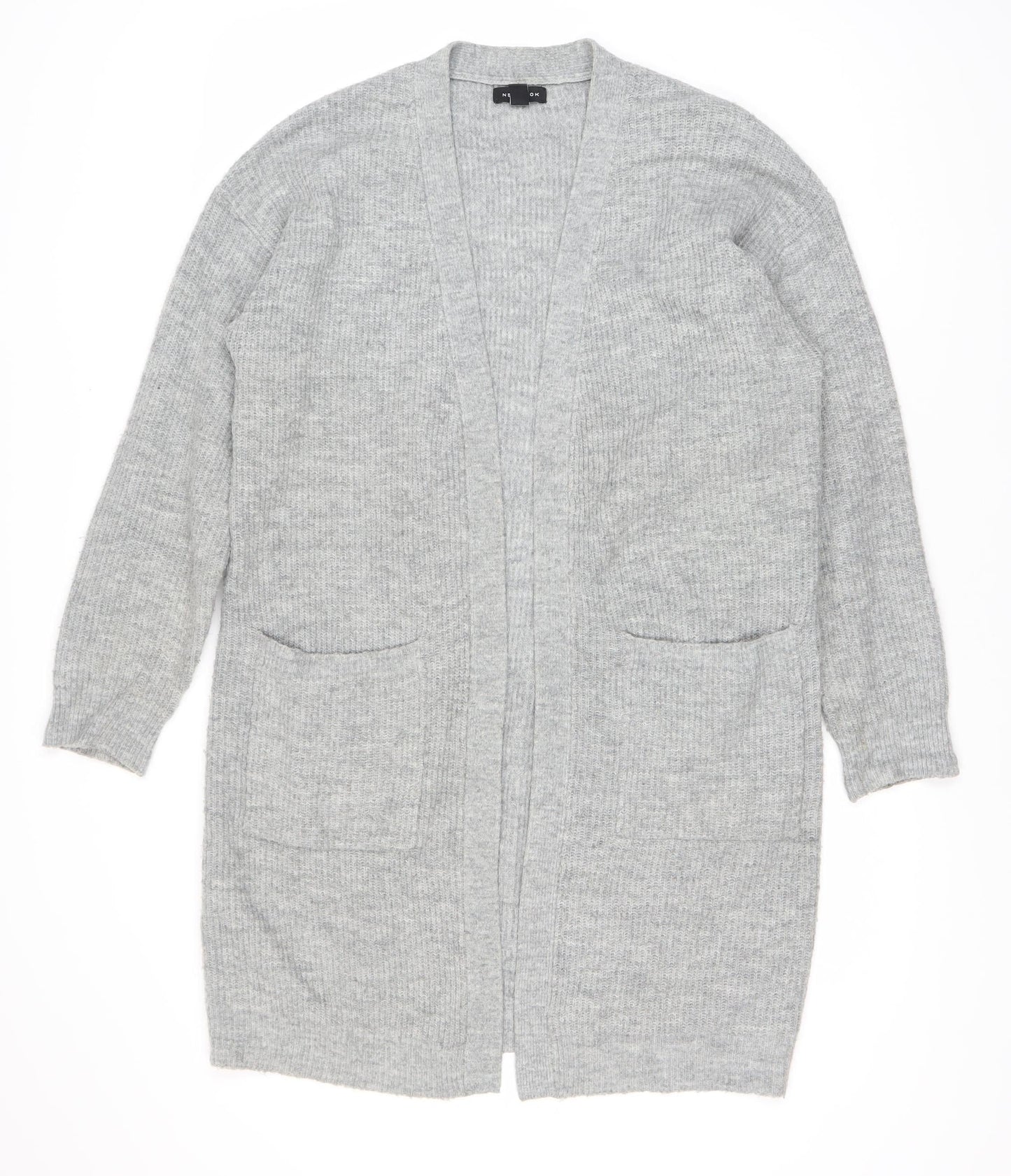 Womens UK Size S New Look Grey Cardigan Jumper