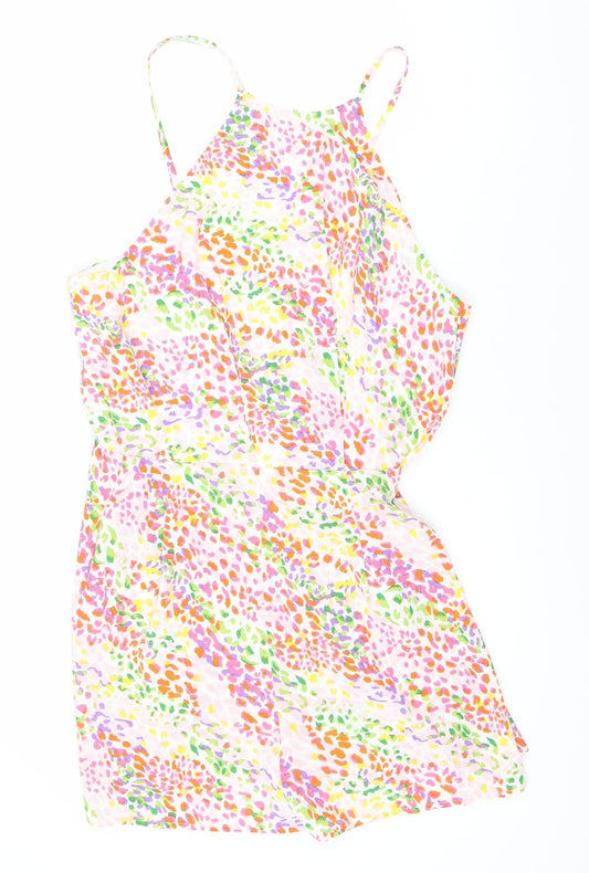 AX Paris Women's Multicoloured Floral Playsuit Size 12