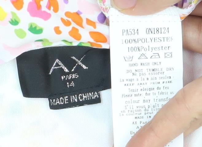 AX Paris Women's Multicoloured Floral Playsuit Size 12