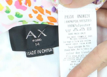 AX Paris Women's Multicoloured Floral Playsuit Size 12